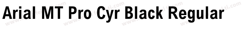 Arial MT Pro Cyr Black Regular字体转换